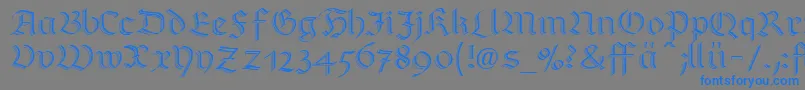 RichmondzierschriftLtDfr Font – Blue Fonts on Gray Background