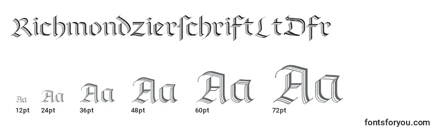 RichmondzierschriftLtDfr Font Sizes