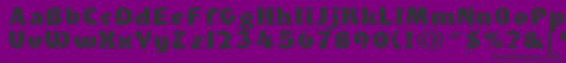 フォントHeidelbergNormalEx – 紫の背景に黒い文字