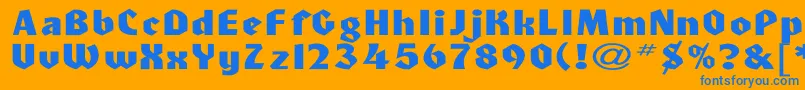 Lisätietoja HeidelbergNormalEx-fontista HeidelbergNormalEx-fontti – siniset fontit oranssilla taustalla