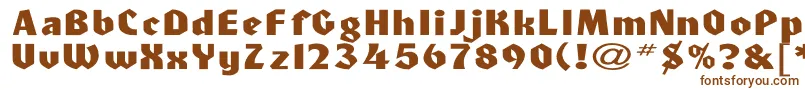 HeidelbergNormalEx Font – Brown Fonts on White Background