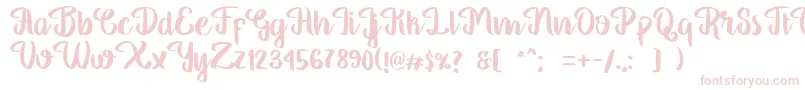 GeorgiaScript Font – Pink Fonts on White Background