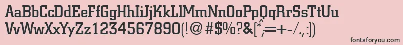 CitondbNormal Font – Black Fonts on Pink Background