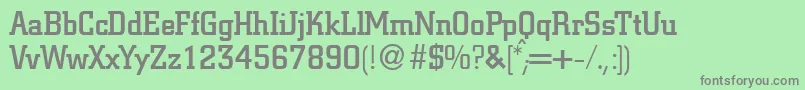 CitondbNormal Font – Gray Fonts on Green Background