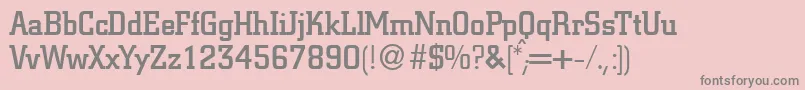 CitondbNormal Font – Gray Fonts on Pink Background