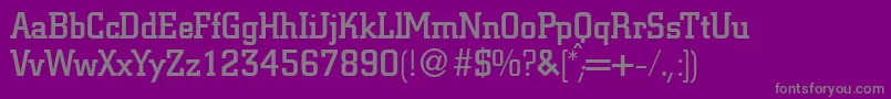 Шрифт CitondbNormal – серые шрифты на фиолетовом фоне