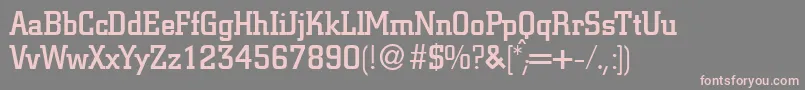 CitondbNormal Font – Pink Fonts on Gray Background