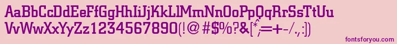 CitondbNormal Font – Purple Fonts on Pink Background