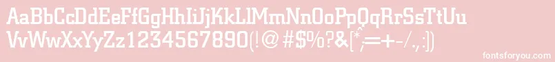 CitondbNormal Font – White Fonts on Pink Background