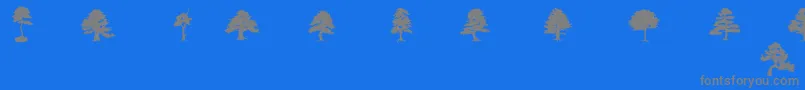 Czcionka SubiktoTreeBeta – szare czcionki na niebieskim tle