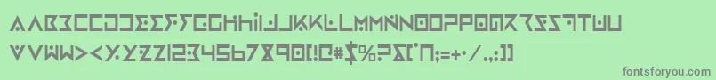 Lisätietoja Ironcobrac-fontista Ironcobrac-fontti – harmaat kirjasimet vihreällä taustalla