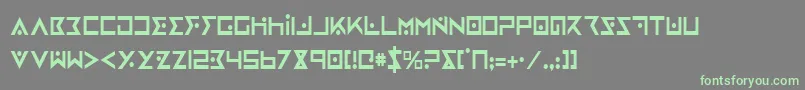 Weitere Informationen zur Ironcobrac-Schriftart Ironcobrac-Schriftart – Grüne Schriften auf grauem Hintergrund