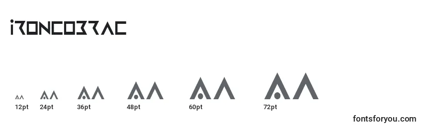 Ironcobrac Font Sizes