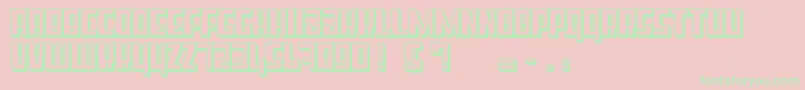 フォントSuperCube – ピンクの背景に緑の文字