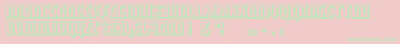 SuperCube Font – Green Fonts on Pink Background