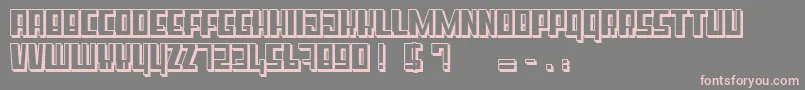 SuperCube Font – Pink Fonts on Gray Background