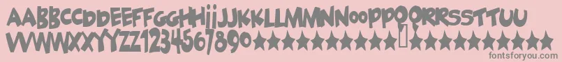 fuente Geek ffy – Fuentes Grises Sobre Fondo Rosa
