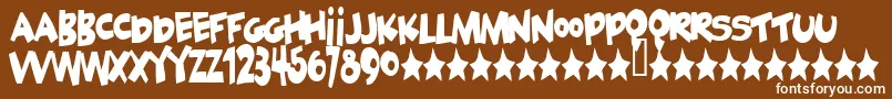More about Geek ffy Font Geek ffy Font – White Fonts on Brown Background