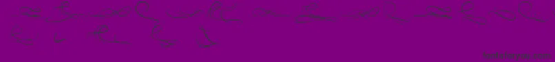 EauDeRose Font – Black Fonts on Purple Background