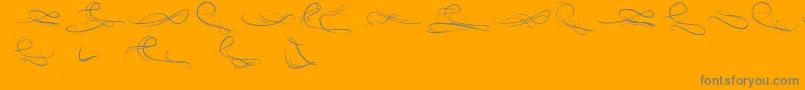 EauDeRose-Schriftart – Graue Schriften auf orangefarbenem Hintergrund