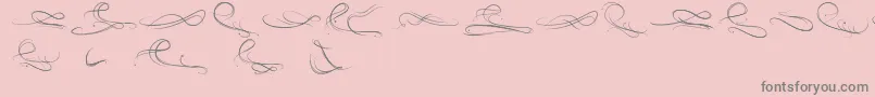 EauDeRose-Schriftart – Graue Schriften auf rosa Hintergrund