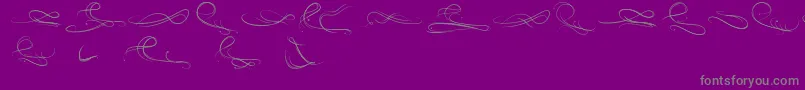 EauDeRose Font – Gray Fonts on Purple Background