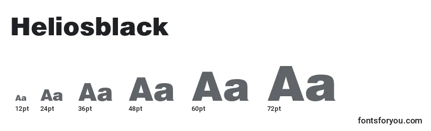 Heliosblack (102024) Font Sizes