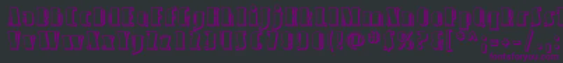 AvondaleShaded-Schriftart – Violette Schriften auf schwarzem Hintergrund