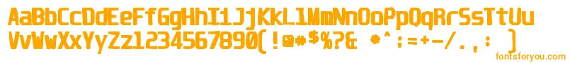 Шрифт Unispaceink – оранжевые шрифты
