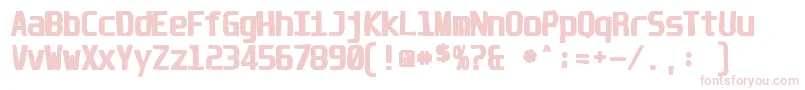 Unispaceink Font – Pink Fonts on White Background