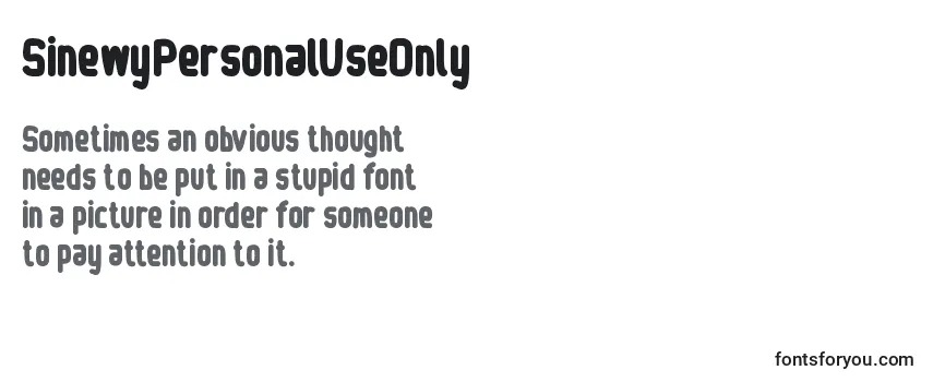 SinewyPersonalUseOnly (102029) Font