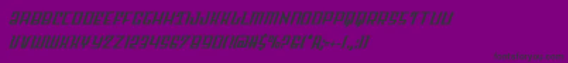 Skycabcond Font – Black Fonts on Purple Background