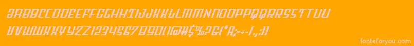 More about Skycabcond Font Skycabcond Font – Pink Fonts on Orange Background