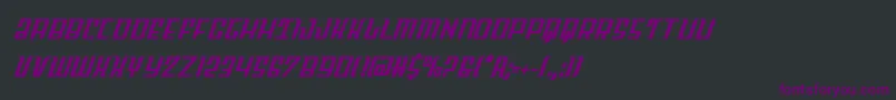 Skycabcond Font – Purple Fonts on Black Background