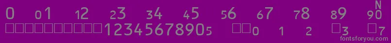 UpchrttNormal Font – Gray Fonts on Purple Background