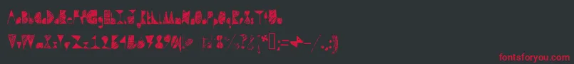 fuente Questradoodle – Fuentes Rojas Sobre Fondo Negro