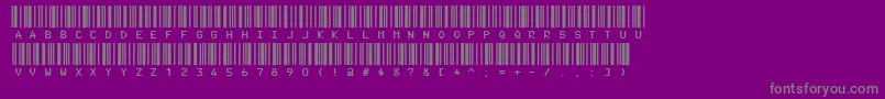 Code3xD Font – Gray Fonts on Purple Background