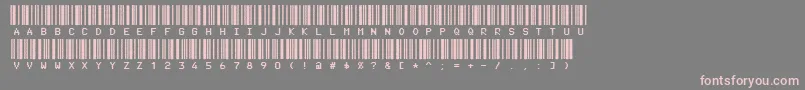 Code3xD Font – Pink Fonts on Gray Background