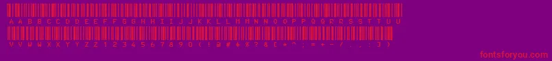 Code3xD Font – Red Fonts on Purple Background
