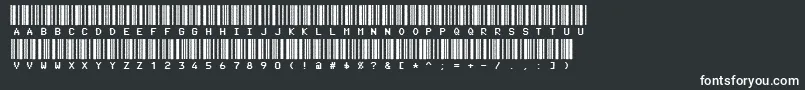 Шрифт Code3xD – белые шрифты
