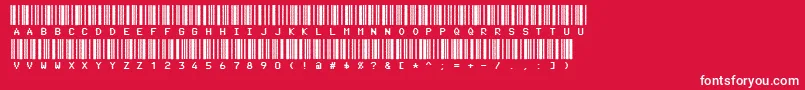 Code3xD Font – White Fonts on Red Background