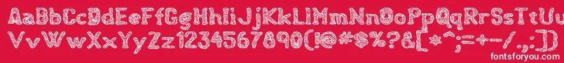 Hauntingspirits Font – White Fonts on Red Background