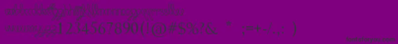 KeepItSimple Font – Black Fonts on Purple Background