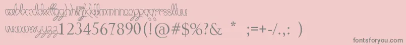 KeepItSimple-Schriftart – Graue Schriften auf rosa Hintergrund