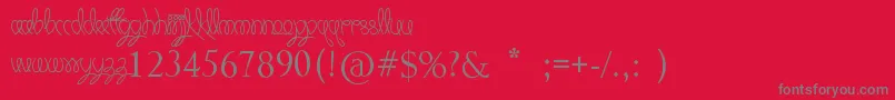 fuente KeepItSimple – Fuentes Grises Sobre Fondo Rojo