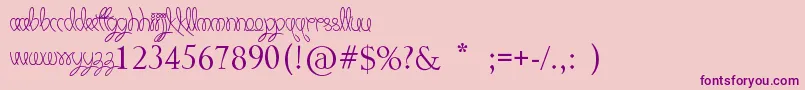 KeepItSimple Font – Purple Fonts on Pink Background
