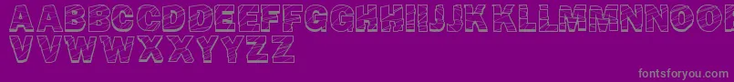 BrokenFluid Font – Gray Fonts on Purple Background