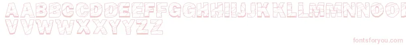 BrokenFluid Font – Pink Fonts on White Background