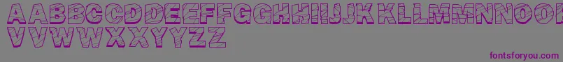 BrokenFluid-fontti – violetit fontit harmaalla taustalla