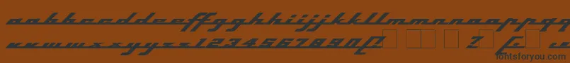 Topsh ffy Font – Black Fonts on Brown Background